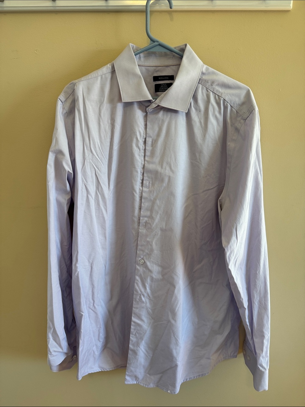 RW&CO. Men's Light Lavender Dress Shirt
